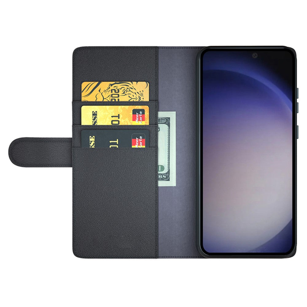 Galaxy S24 Echtleder Hülle mit Kartenfach