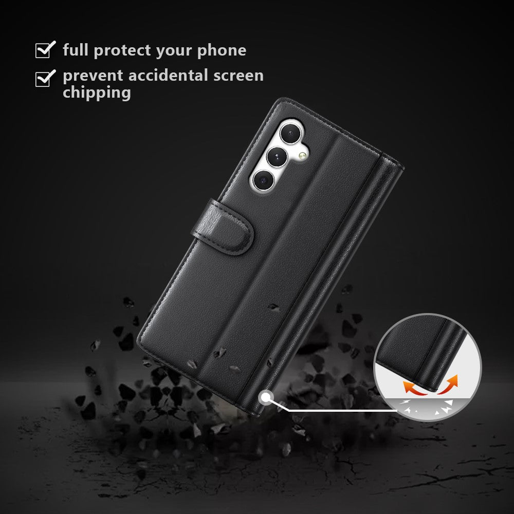 Galaxy S24 Echtleder Hülle mit Kartenfach