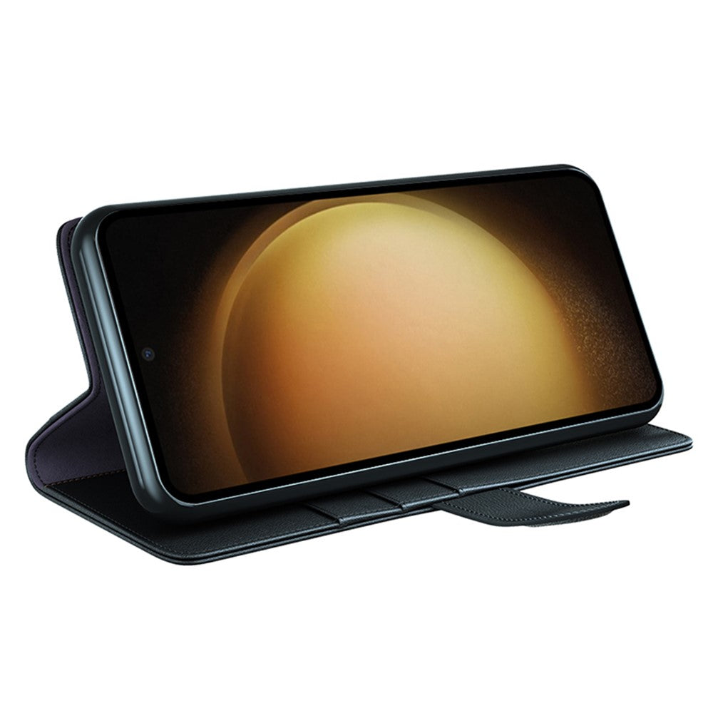 Galaxy S24 Plus Echtleder Hülle mit Kartenfach