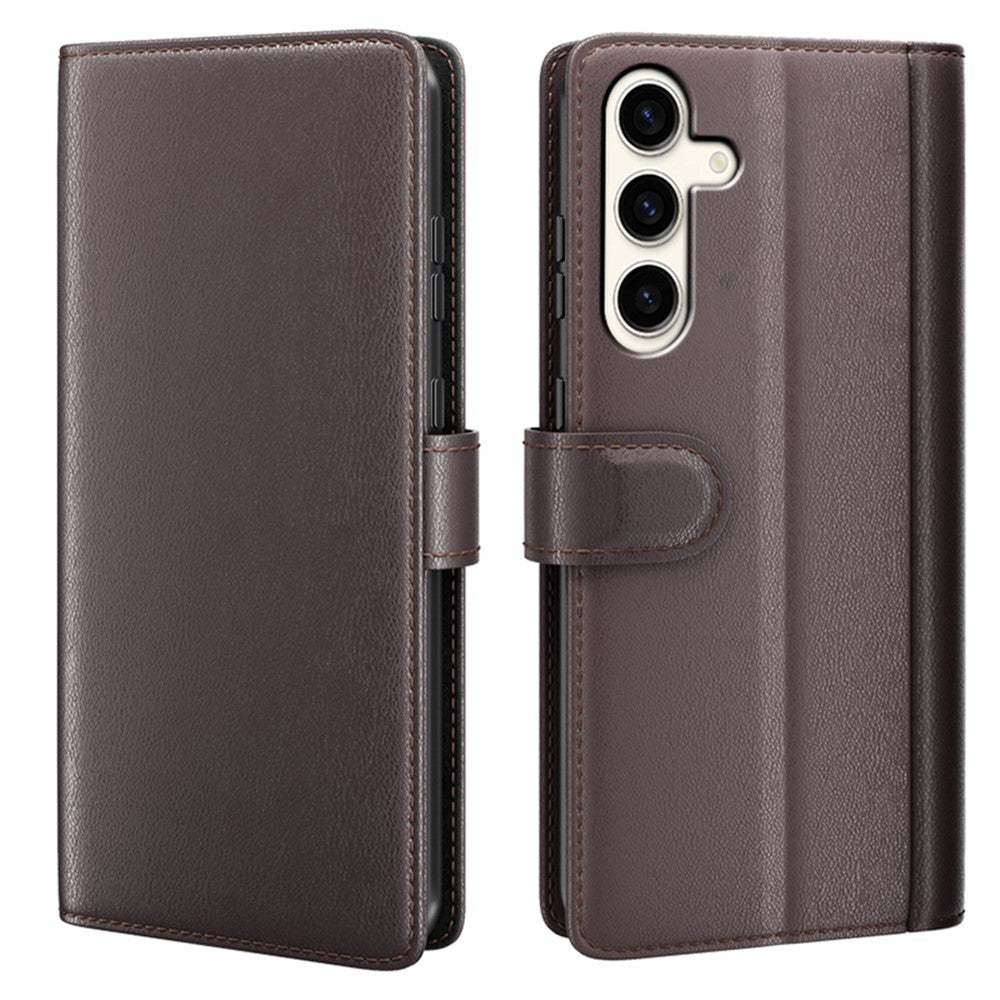 Galaxy S24 Plus Echtleder Hülle mit Kartenfach
