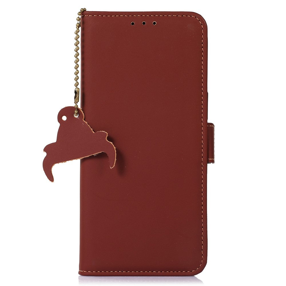 For Xiaomi Redmi 13C 4G / 13C 5G / Poco C65 4G / Poco M6 5G / 13R 5G Case Genuine Cow Leather RFID Blocking Wallet Cover