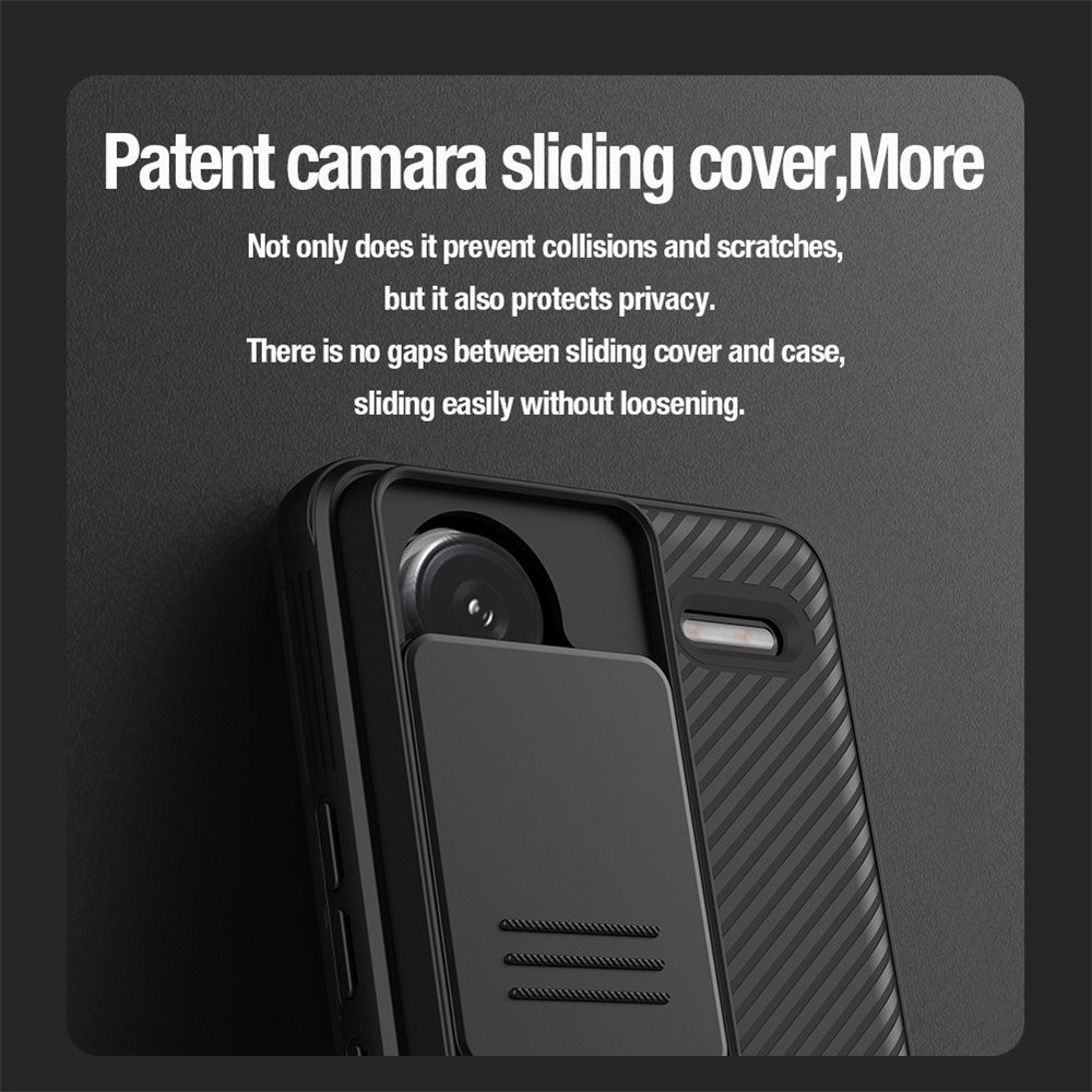 NILLKIN CamShield Pro Series For Xiaomi Redmi Note 13 Pro+ 5G Case PC+TPU Smart Phone Cover + Slide Camera Lid