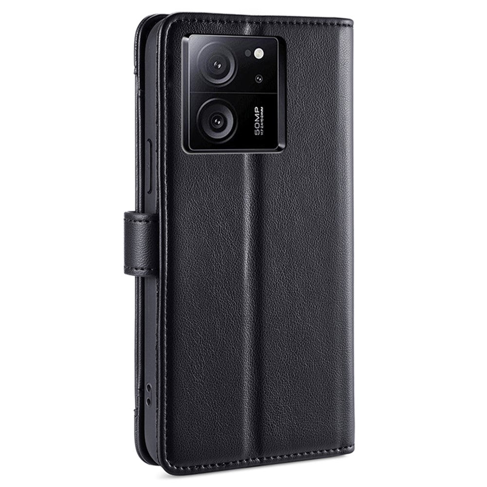 For Xiaomi Redmi K60 Ultra / 13T / 13T Pro Case Leather Zipper Wallet Stand Phone Cover with Long and Short Strap