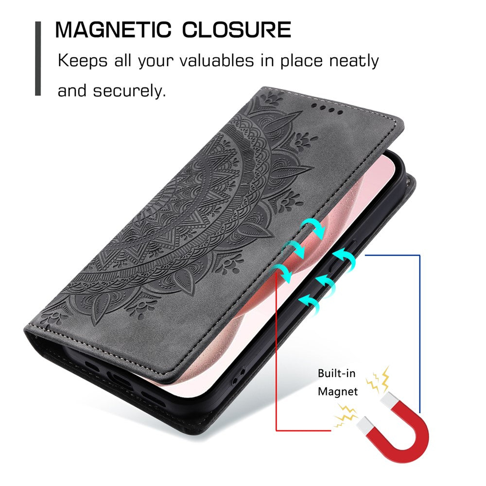 iPhone 14 Pro Max Wallet-Hülle – Mit Magnetverschluss & Muster aufgedruckt