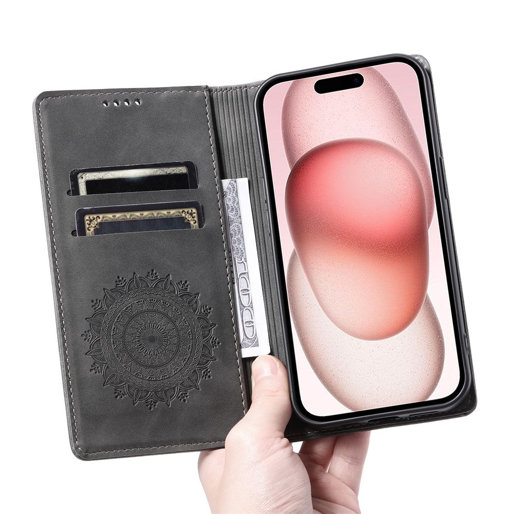 iPhone 14 Wallet-Hülle – Mit Magnetverschluss & Muster aufgedruckt