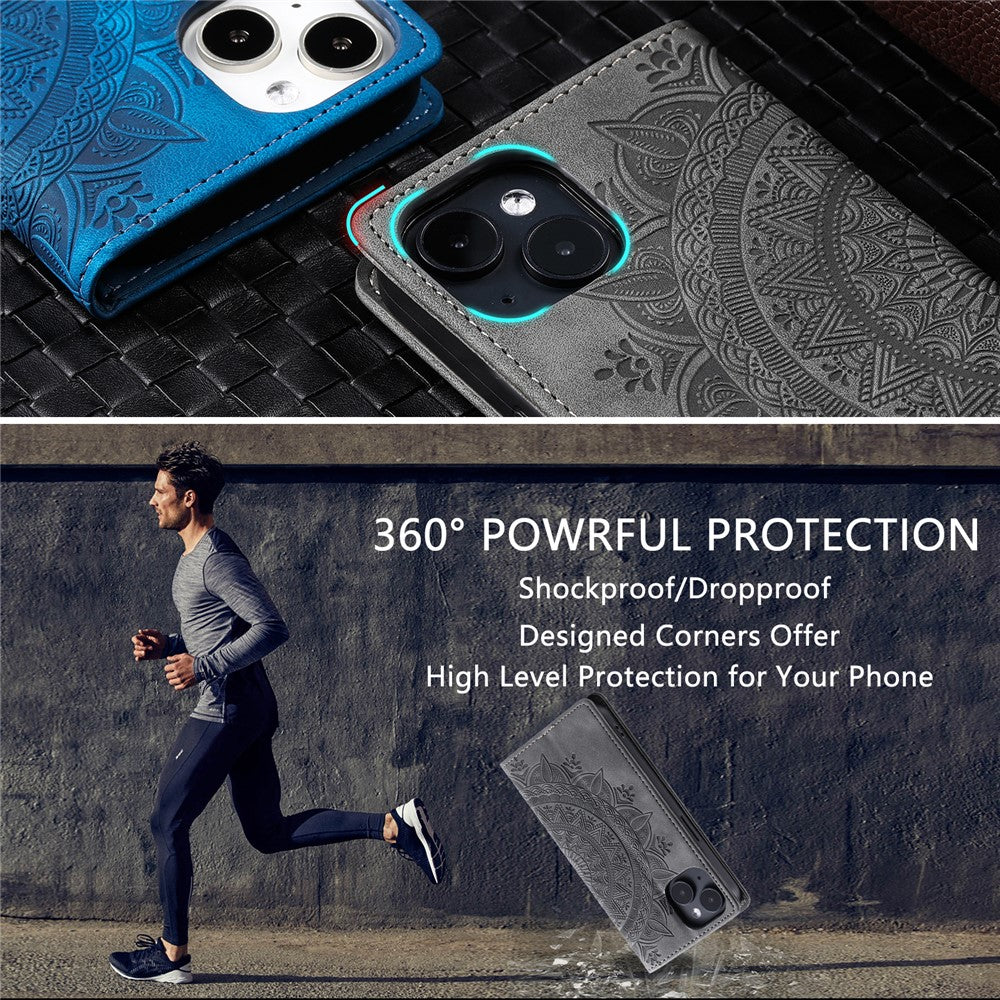 iPhone 14 Wallet-Hülle – Mit Magnetverschluss & Muster aufgedruckt