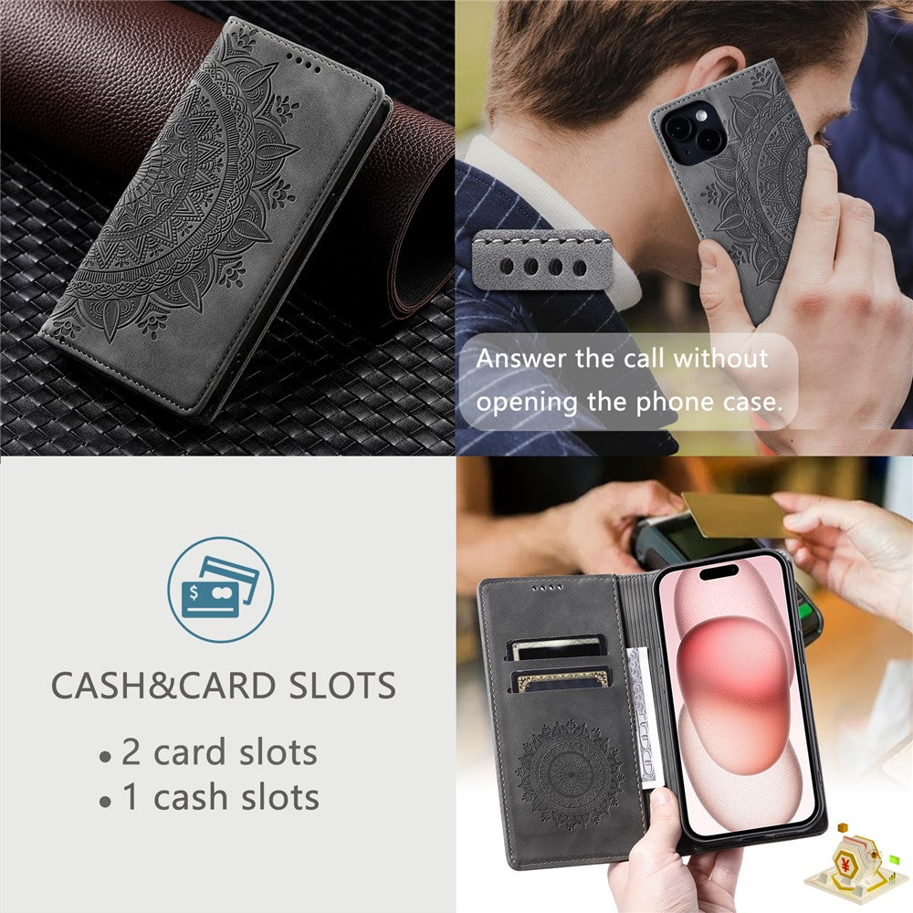 iPhone 14 Wallet-Hülle – Mit Magnetverschluss & Muster aufgedruckt