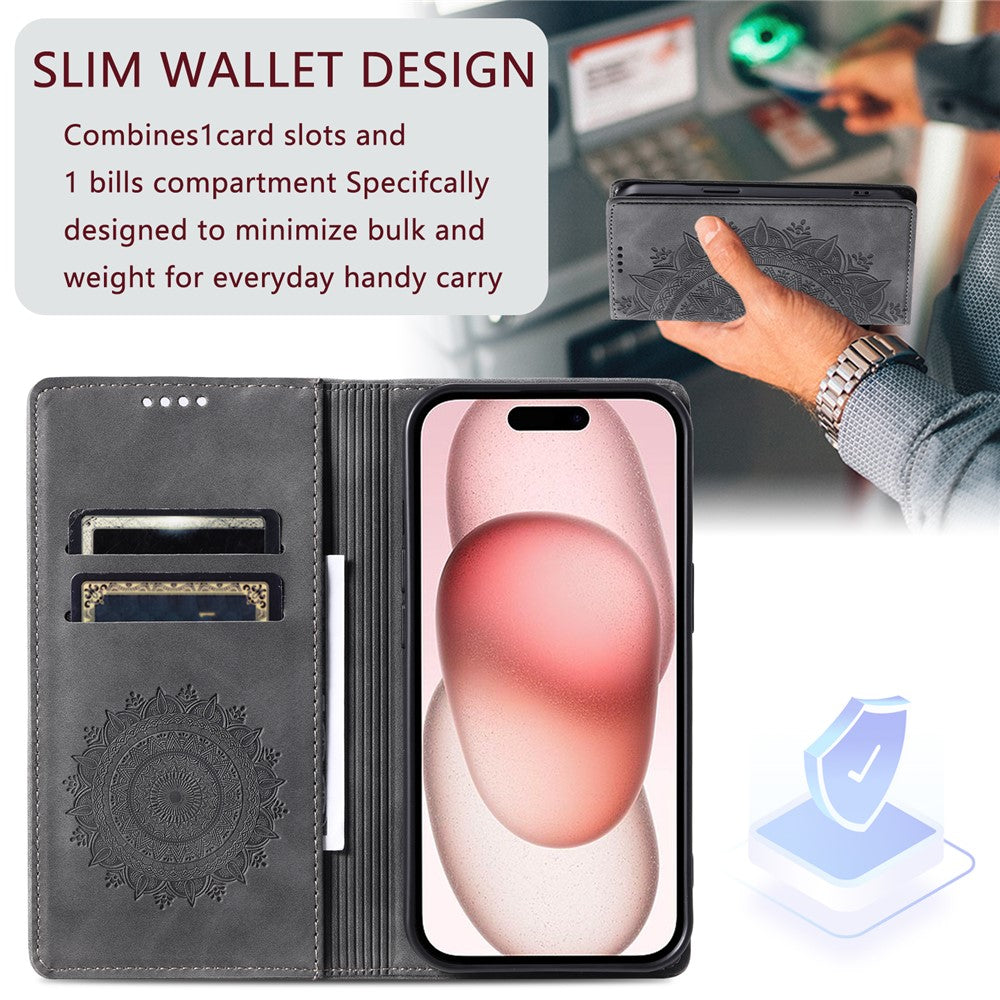 iPhone 14 Wallet-Hülle – Mit Magnetverschluss & Muster aufgedruckt
