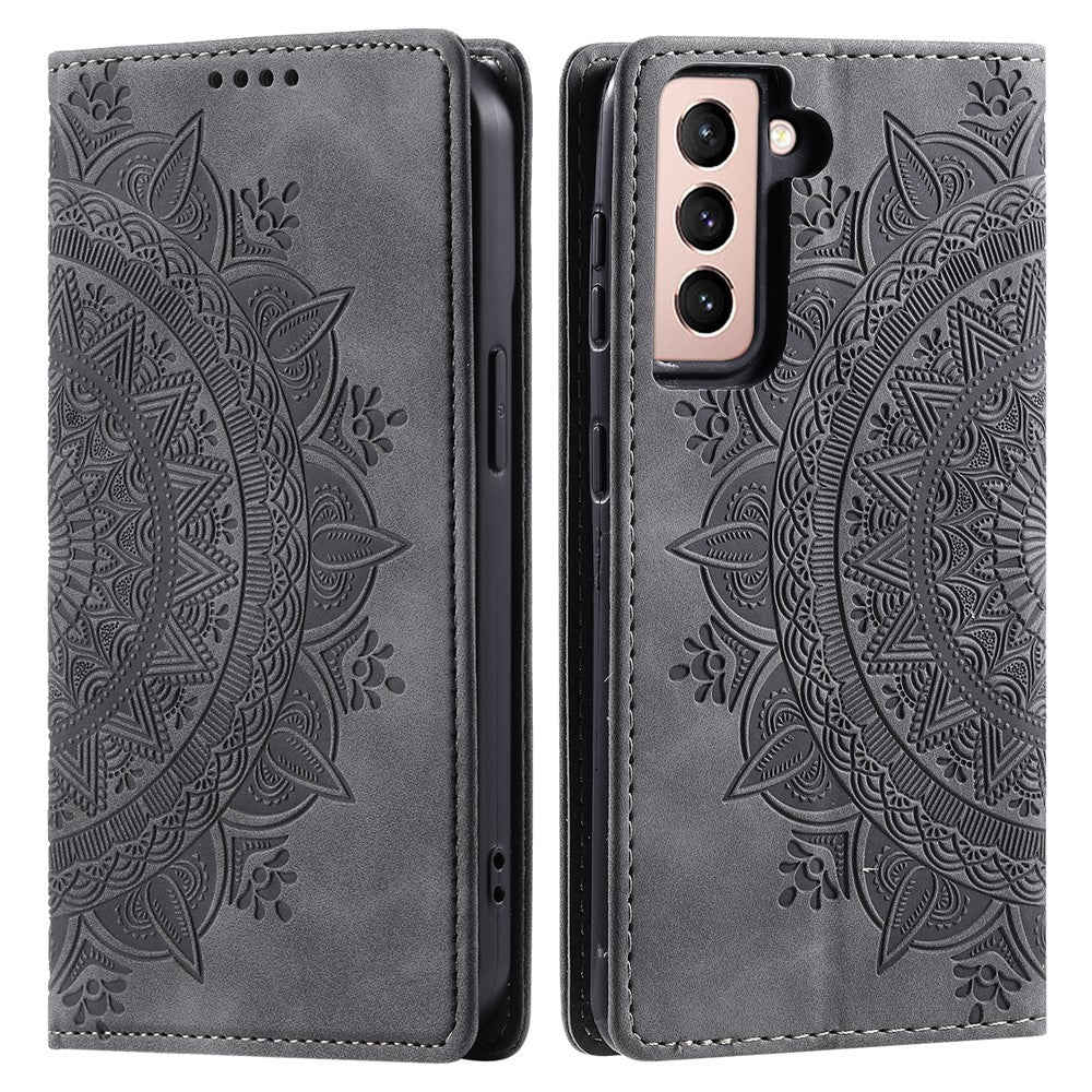 Galaxy S22 5G Wallet-Hülle – Mit Magnetverschluss & Muster aufgedruckt