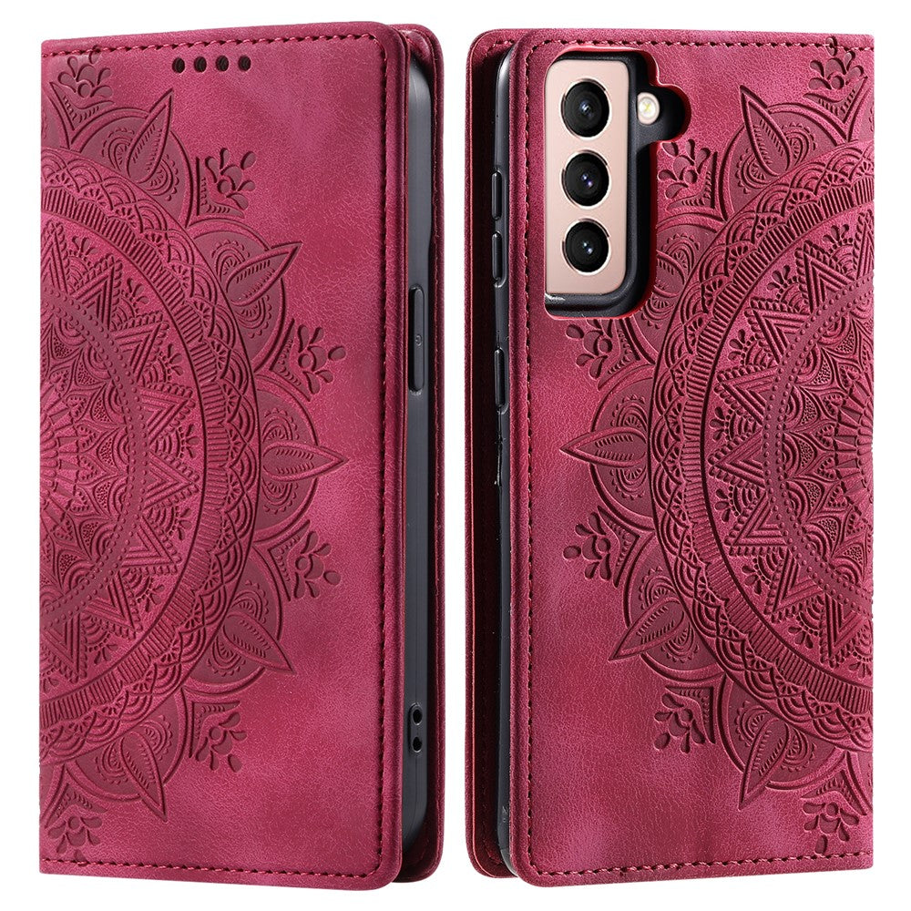 Galaxy S22 5G Wallet-Hülle – Mit Magnetverschluss & Muster aufgedruckt