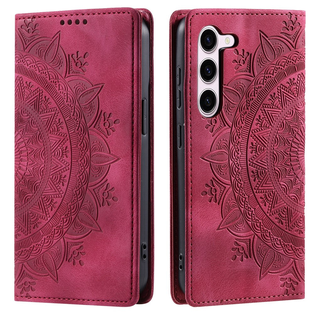 Galaxy S23 Wallet-Hülle – Mit Magnetverschluss & Muster aufgedruckt