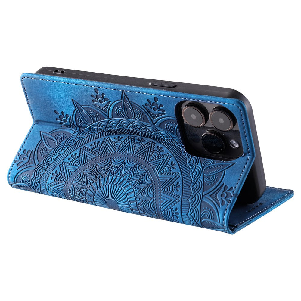 iPhone 15 Pro Max Wallet-Hülle – Mit Magnetverschluss & Muster aufgedruckt