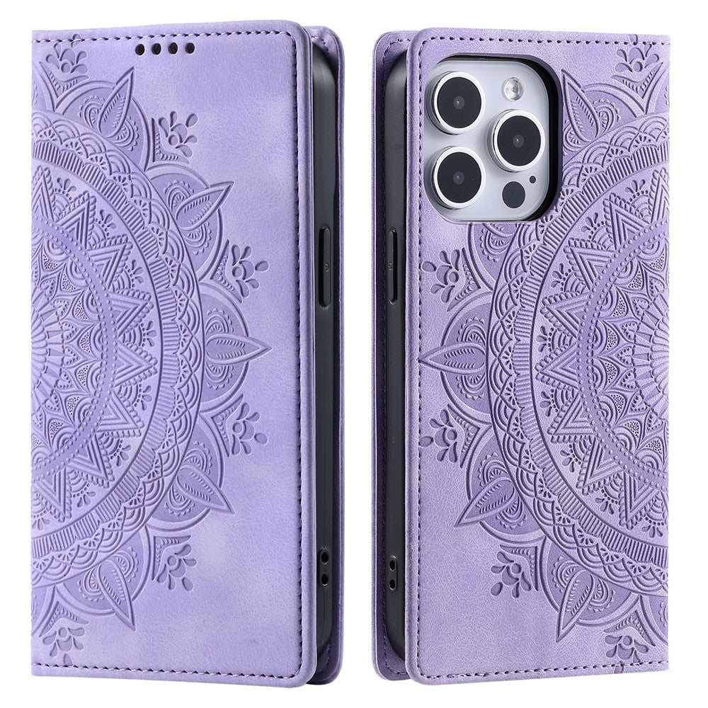 iPhone 15 Pro Max Wallet-Hülle – Mit Magnetverschluss & Muster aufgedruckt