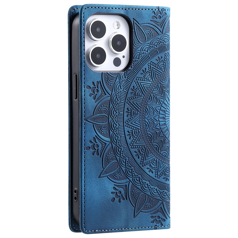 iPhone 15 Pro Wallet-Hülle – Mit Magnetverschluss & Muster aufgedruckt