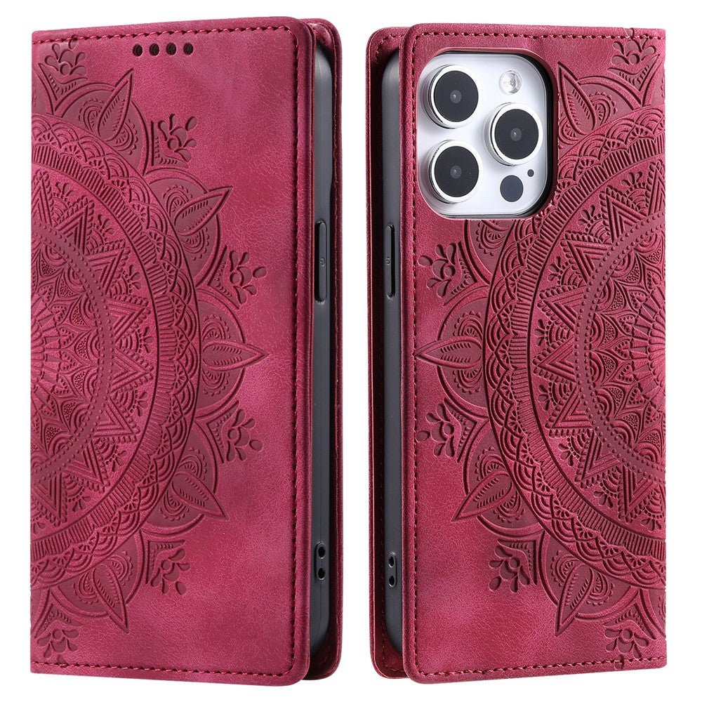 iPhone 15 Pro Wallet-Hülle – Mit Magnetverschluss & Muster aufgedruckt