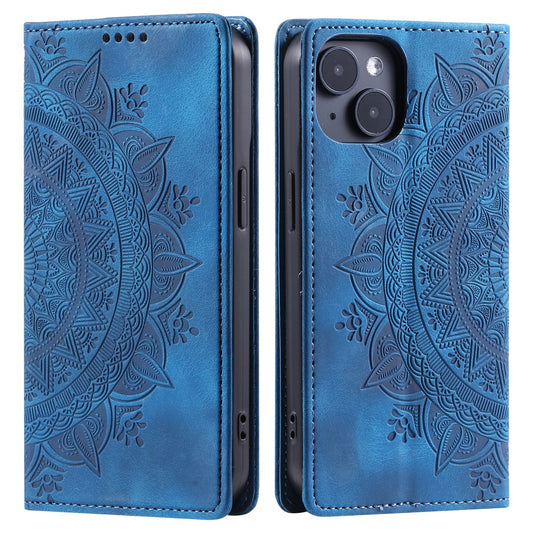 iPhone 15 Plus Wallet-Hülle – Mit Magnetverschluss & Muster aufgedruckt