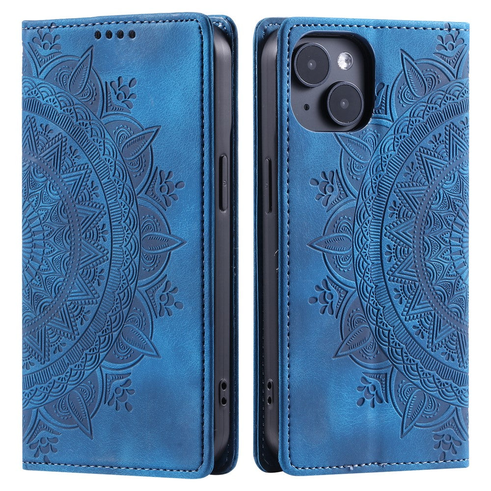 iPhone 15 Wallet-Hülle – Mit Magnetverschluss & Muster aufgedruckt