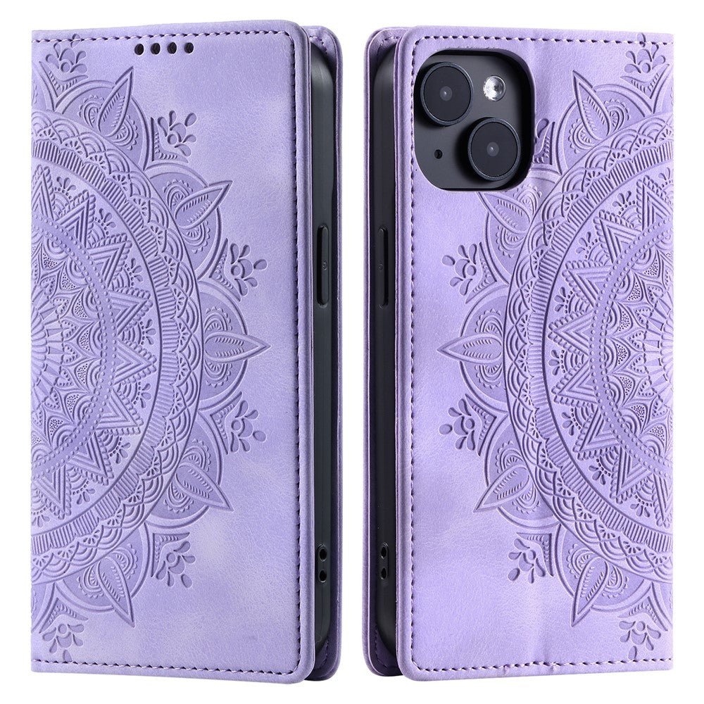 iPhone 15 Wallet-Hülle – Mit Magnetverschluss & Muster aufgedruckt