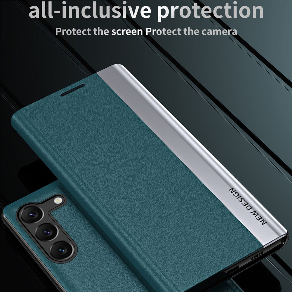 Galaxy S24 Plus Klappbare Hülle – elegant, stoßfest, mit Ständer & galvanisierter Oberfläche
