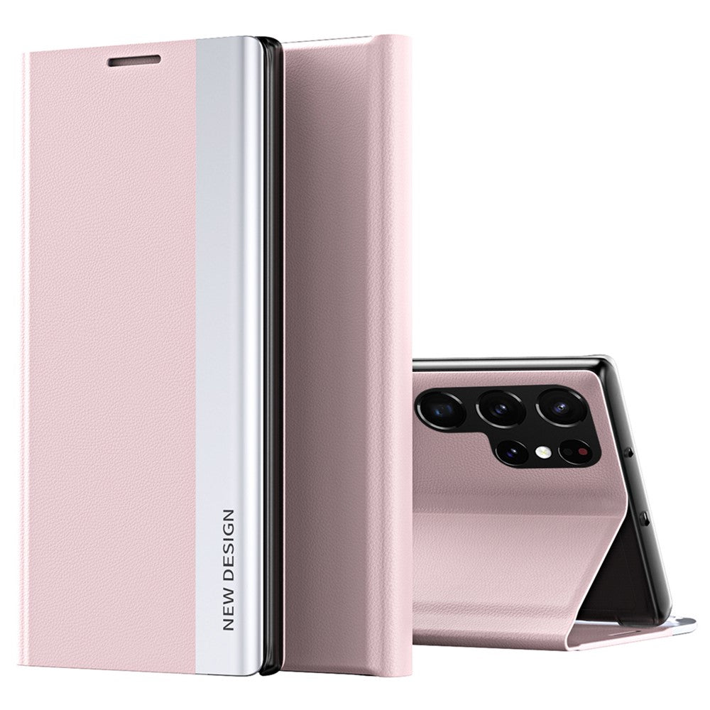 Galaxy S24 Ultra Klappbare Hülle – elegant, stoßfest, mit Ständer & galvanisierter Oberfläche