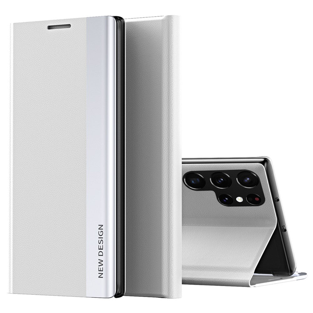 Galaxy S24 Ultra Klappbare Hülle – elegant, stoßfest, mit Ständer & galvanisierter Oberfläche