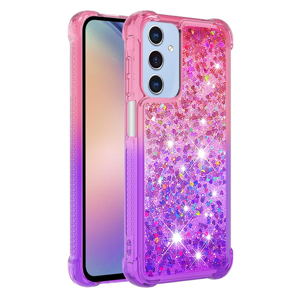Galaxy A15 5G Glitter-Hülle – Farbverlauf mit funkelndem Puder