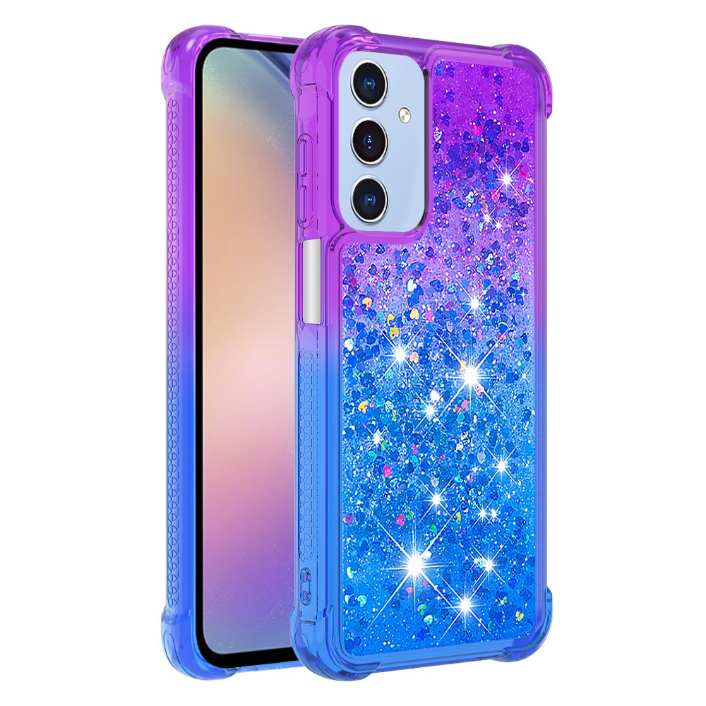 Galaxy A15 5G Glitter-Hülle – Farbverlauf mit funkelndem Puder