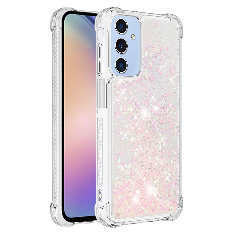 Galaxy A15 5G Glitzer-Hülle – Stoßfest & mit Treibsand