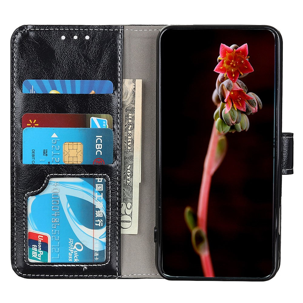 For Xiaomi Redmi 13C 4G / 5G / 13R 5G / Poco M6 5G / Poco C65 4G Case Slim-Fit Retro Crazy Horse Texture Wallet Leather Phone Cover