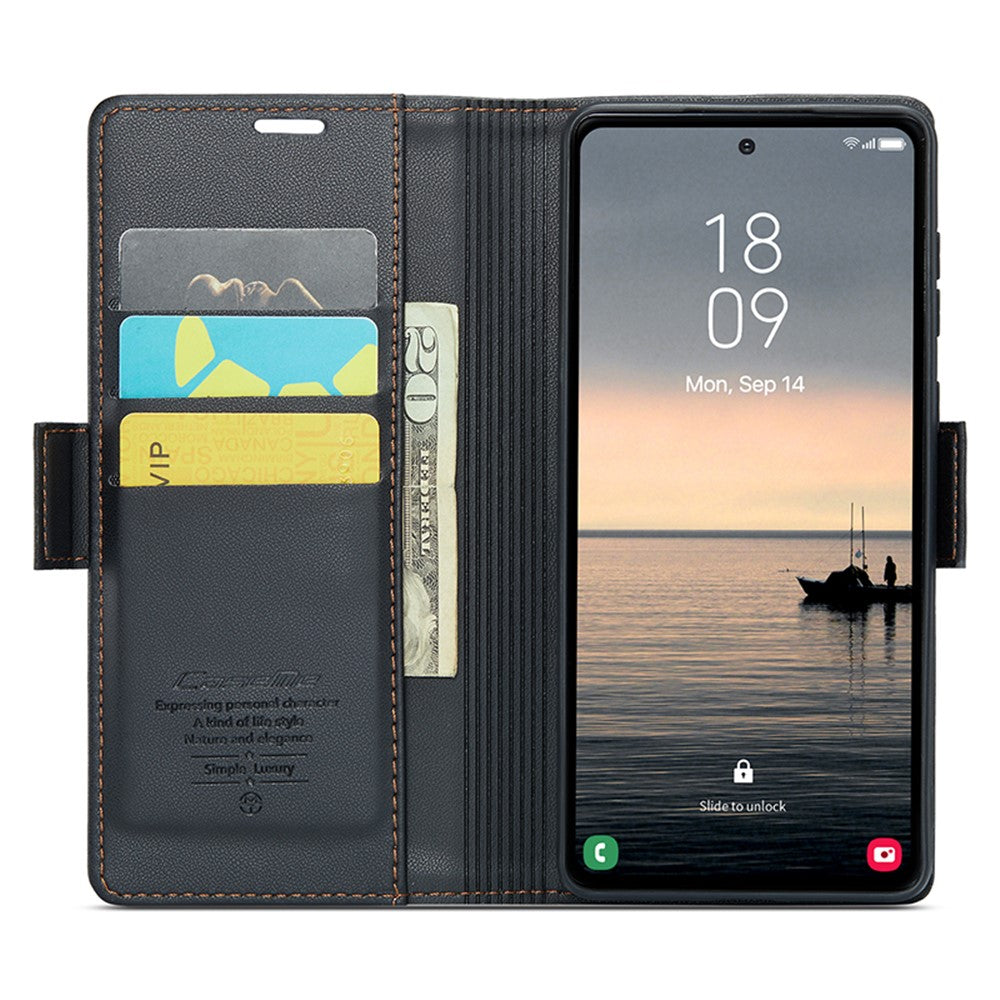 Galaxy S23 FE Glänzende Wallet-Hülle – RFID-Schutz & Ständer
