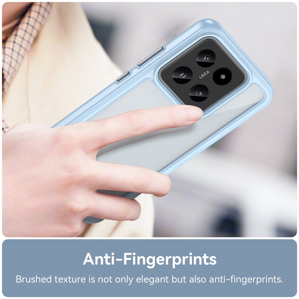 For Xiaomi 14 Case Anti-drop Shockproof TPU+Acrylic Mobile Phone Back Protector