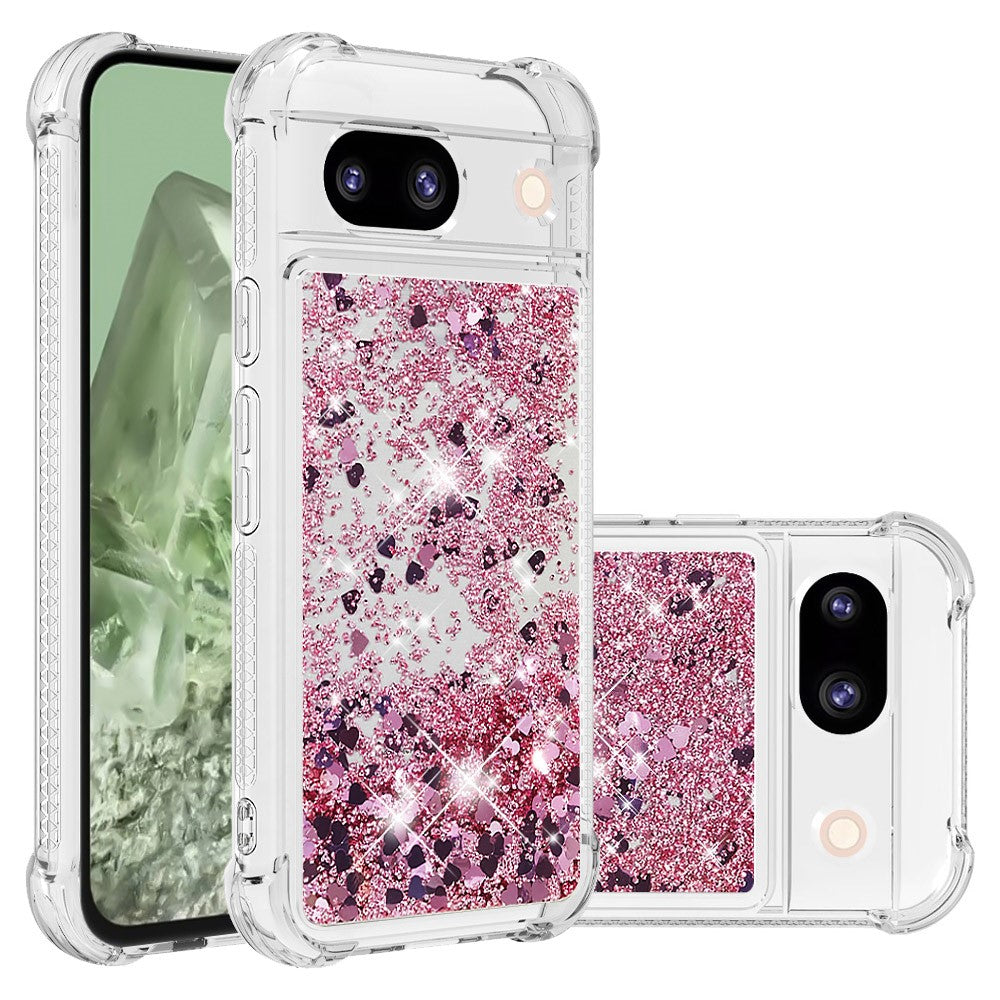 Pixel 8a Glitzer-Hülle – Stoßfest & mit Treibsand