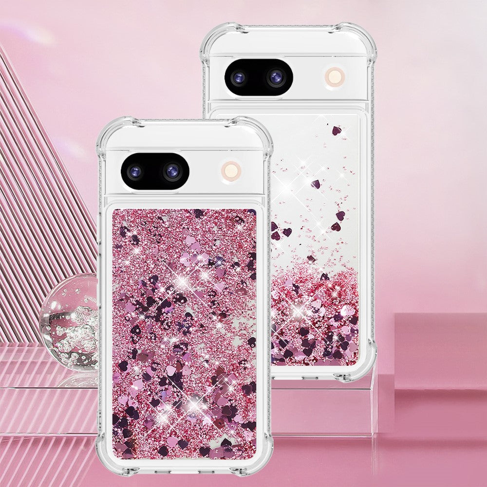 Pixel 8a Glitzer-Hülle – Stoßfest & mit Treibsand