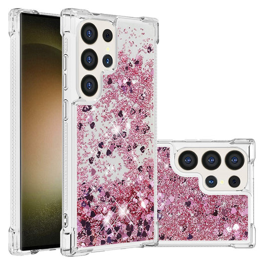 Galaxy S24 Ultra Glitzer-Hülle – Stoßfest & mit Treibsand