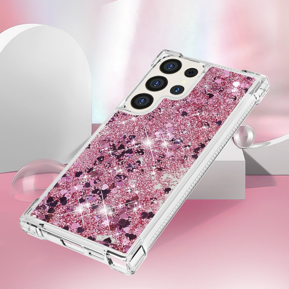 Galaxy S24 Ultra Glitzer-Hülle – Stoßfest & mit Treibsand