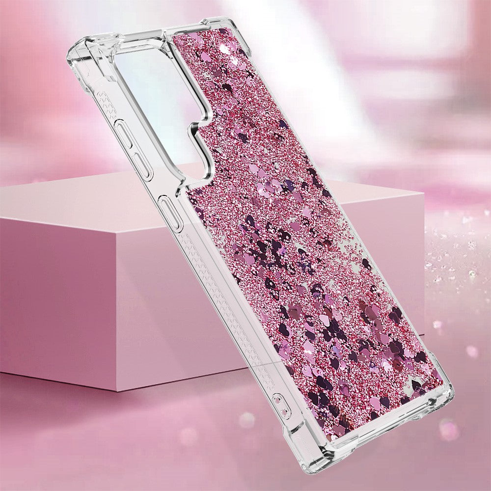 Galaxy S24 Ultra Glitzer-Hülle – Stoßfest & mit Treibsand