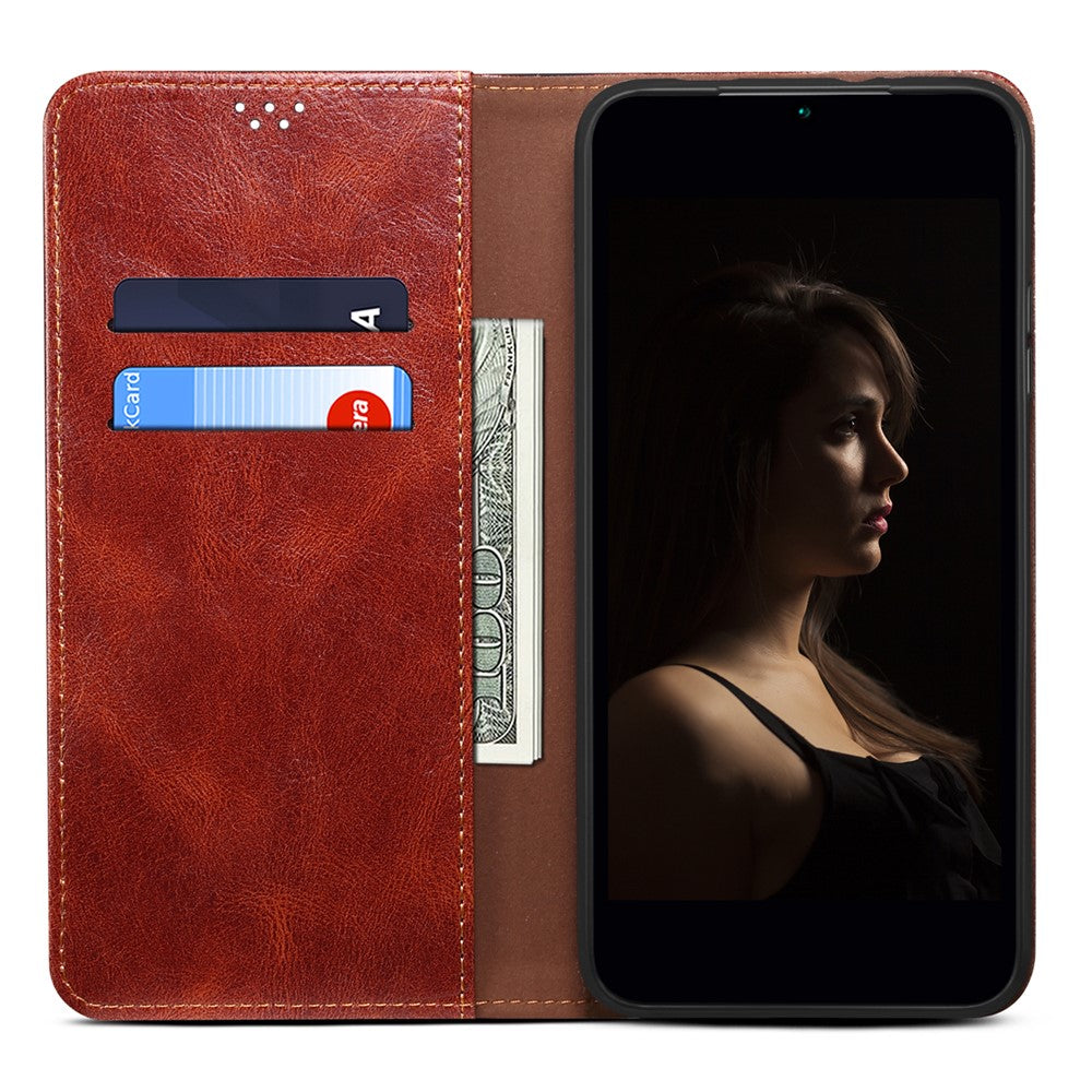 For Xiaomi 14 Pro PU Leather Crazy Horse Phone Case Stand Wallet Mobile Phone Cover