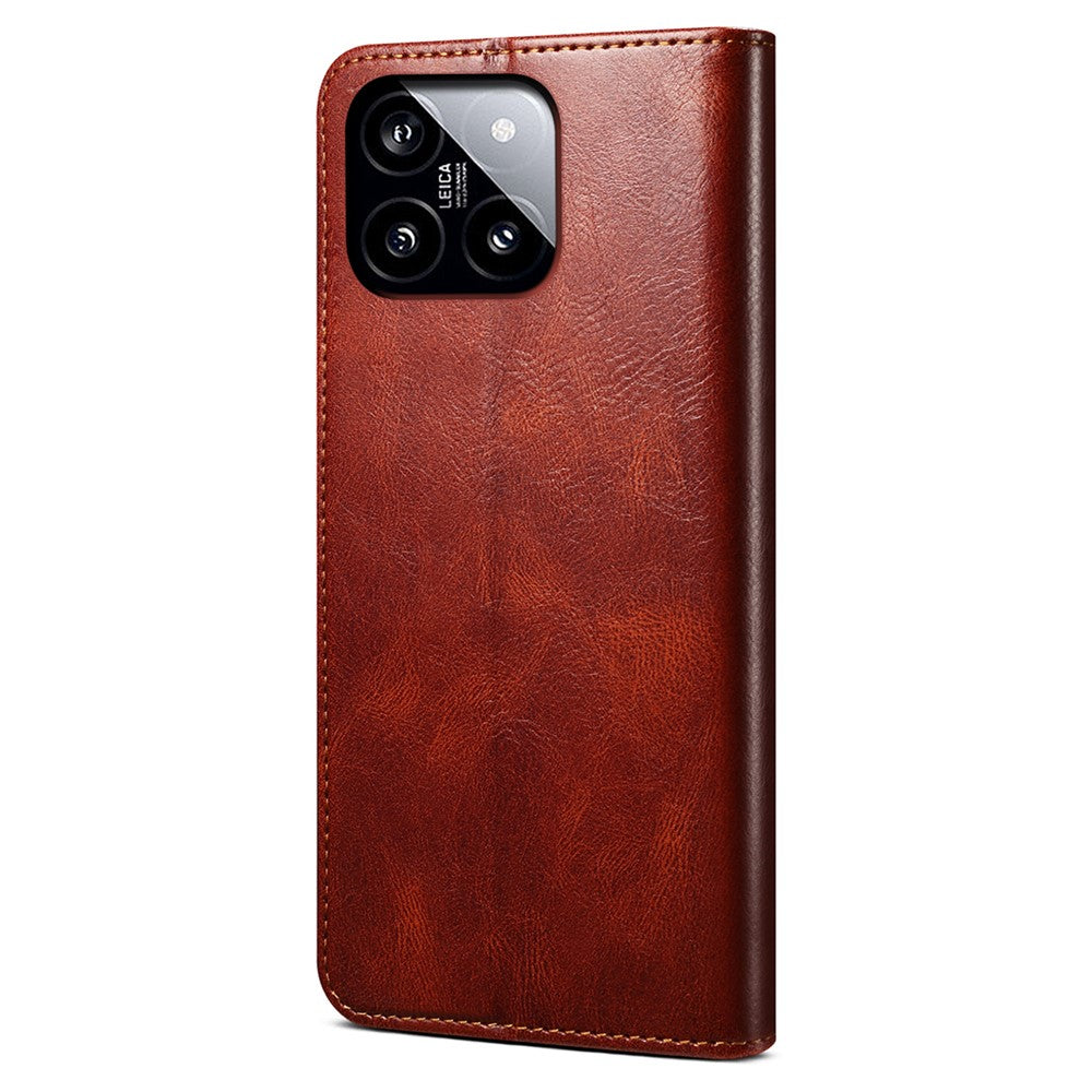 For Xiaomi 14 Case Anti-Scratch Phone Cover Stand Wallet PU Leather Phone Shell
