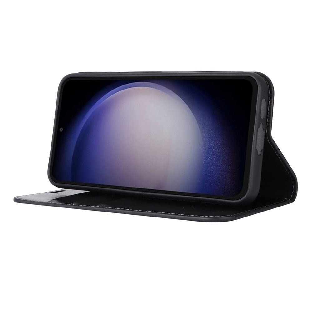 Galaxy S23 FE Echtleder-Hülle mit Kartenfach