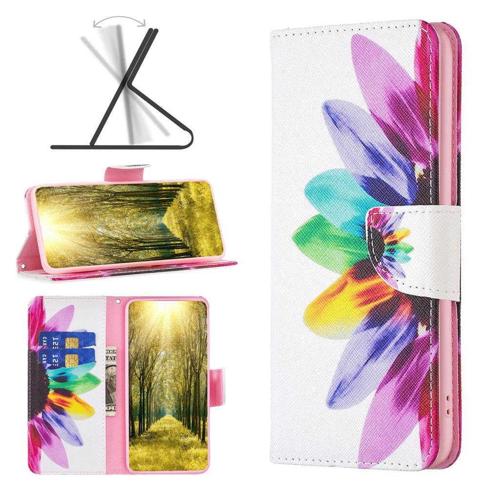 For Xiaomi Redmi 13C 4G / 13C 5G / 13R 5G / Poco M6 5G / Poco C65 4G Case PU Leather Pattern Printed Smart Phone Wallet Cover
