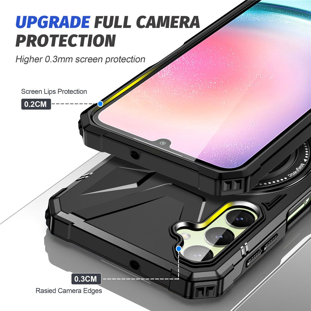 Galaxy A54 5G Magnetische Hülle – Stoßfest, mit Kameraschutz & Ständer