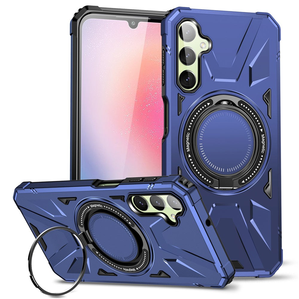 Galaxy A24 4G Magnetische Hülle – Stoßfest, mit Kameraschutz & Ständer