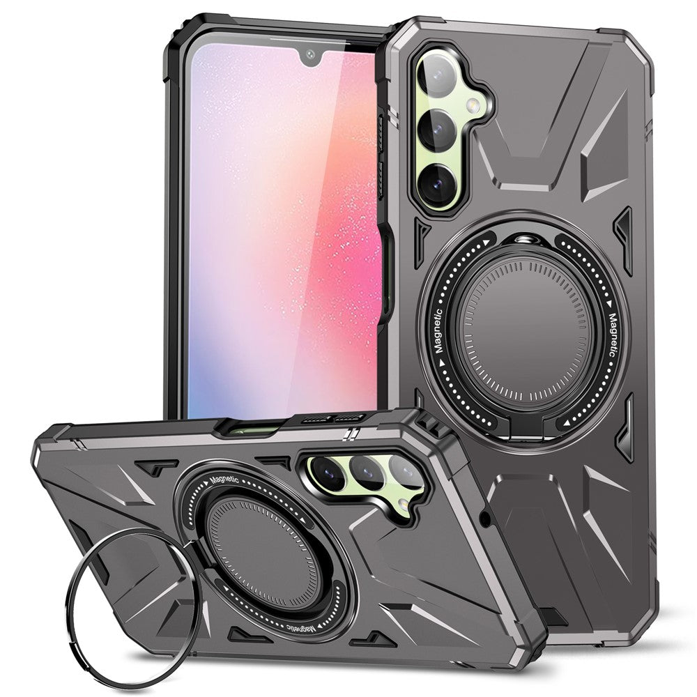 Galaxy A24 4G Magnetische Hülle – Stoßfest, mit Kameraschutz & Ständer