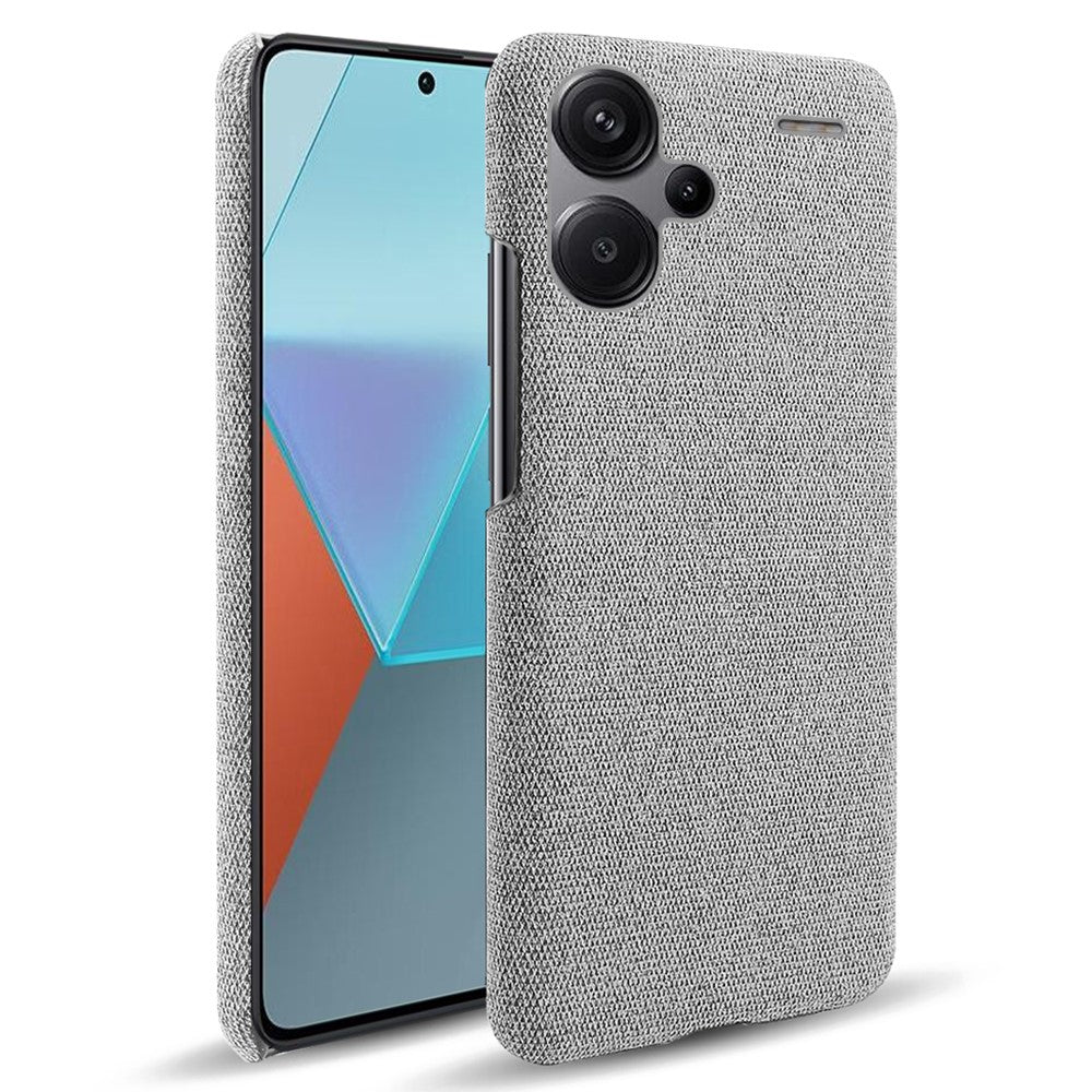 For Xiaomi Redmi Note 13 Pro+ 5G Slim-fit Case Smartphone Cover Shockproof Cloth+PC Phone Shell