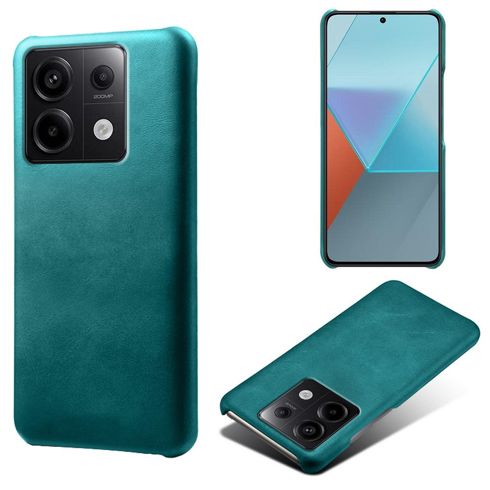 For Xiaomi Redmi Note 13 Pro 5G / Poco X6 5G Case Calf Texture Anti-Scratch PU+PC Phone Shell