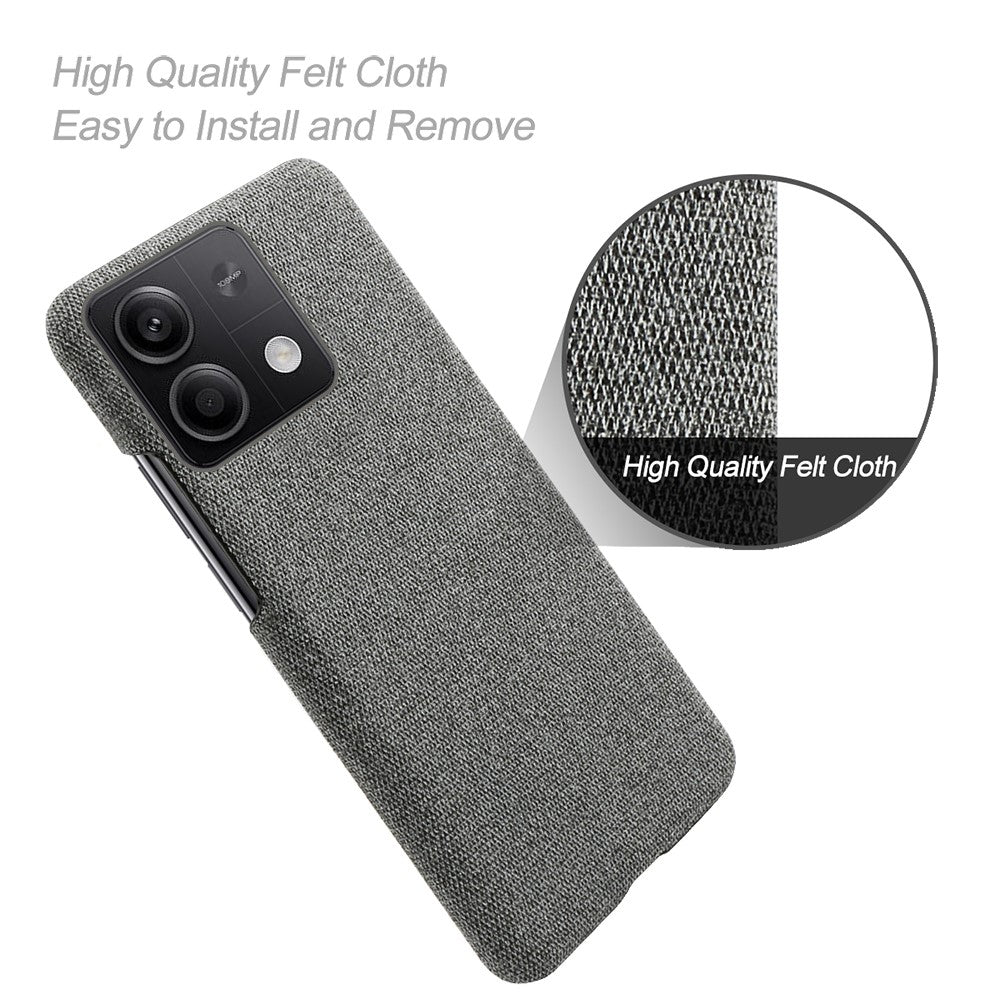 Ultra-light Phone Cover for Xiaomi Redmi Note 13 5G Case Shockproof Cloth+PC Shell