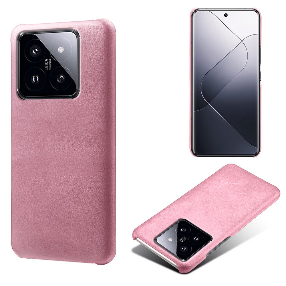 For Xiaomi 14 Pro Slim-Fit PU Leather + PC Calf Texture Case Protective Phone Cover
