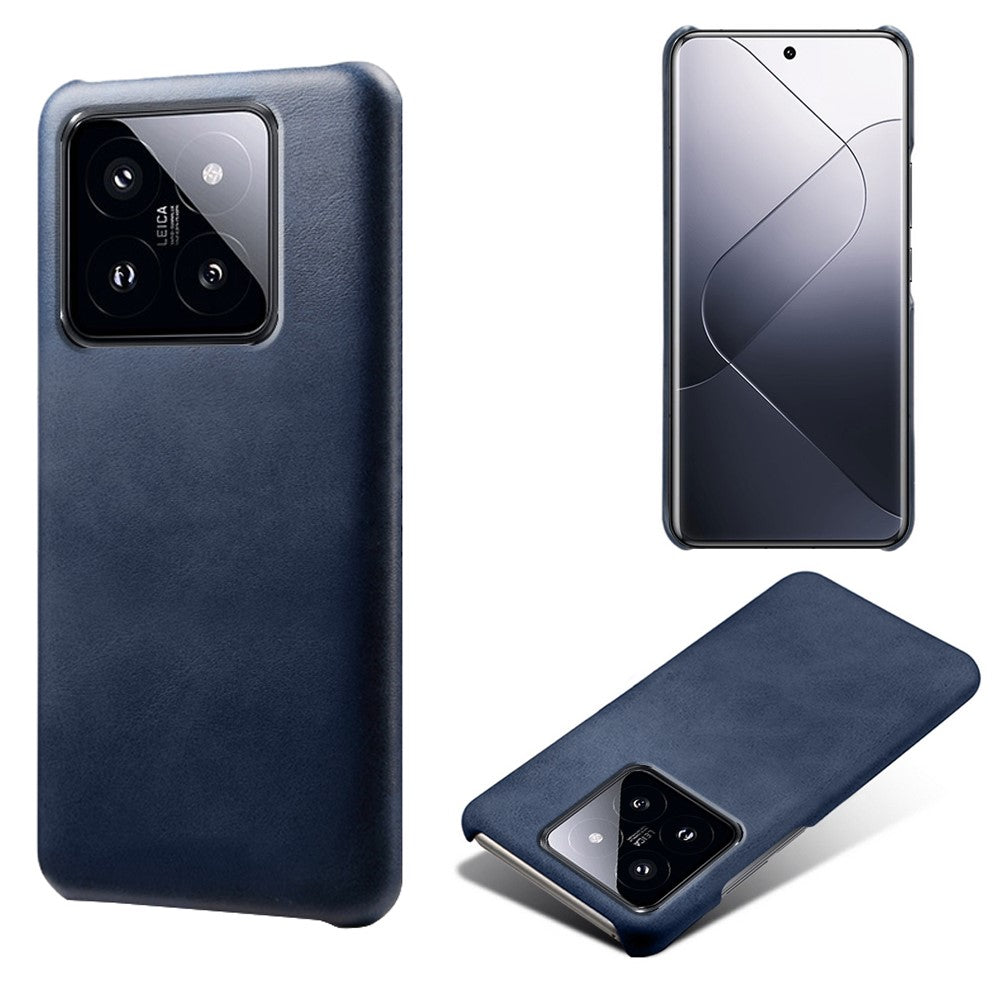 For Xiaomi 14 Pro Slim-Fit PU Leather + PC Calf Texture Case Protective Phone Cover