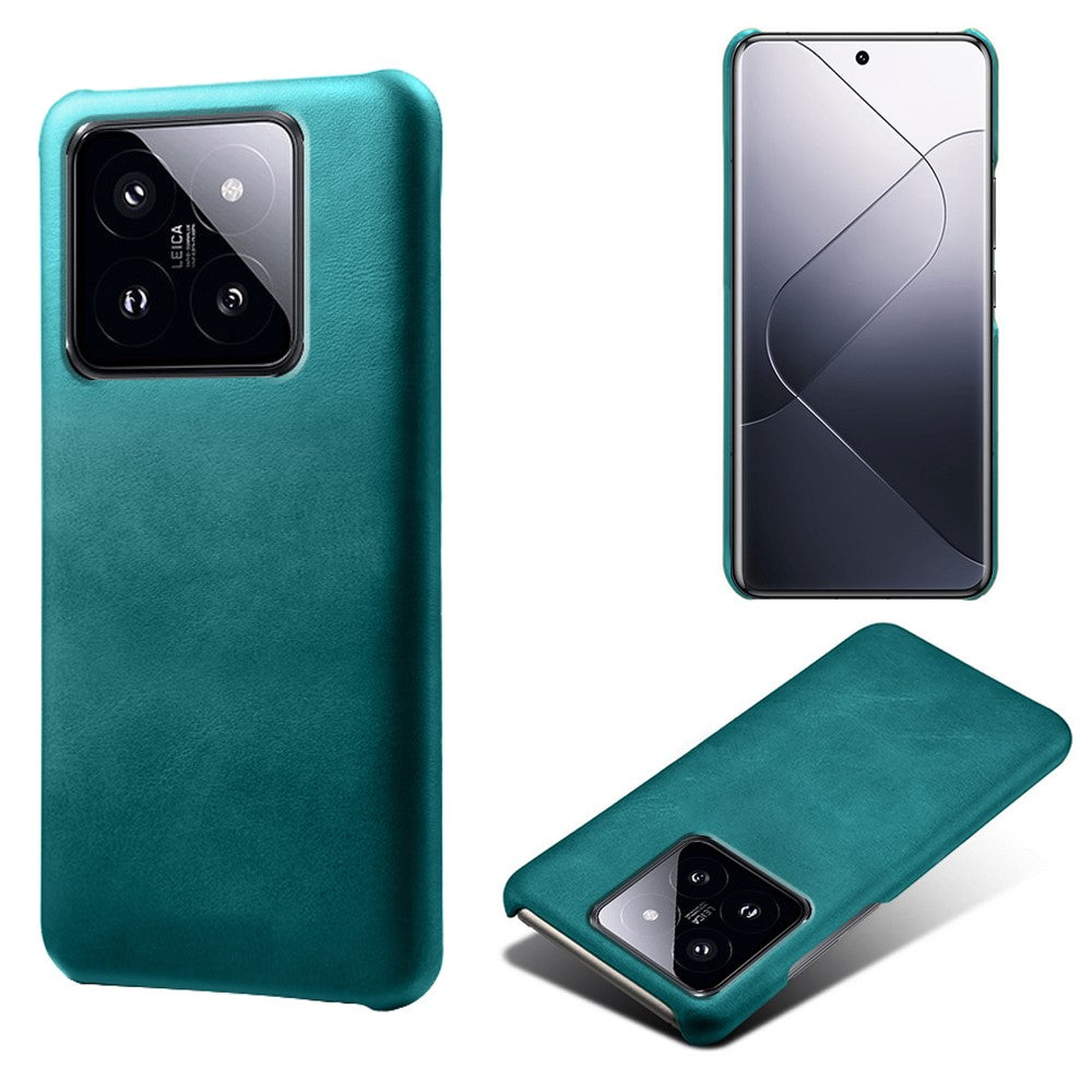 For Xiaomi 14 Pro Slim-Fit PU Leather + PC Calf Texture Case Protective Phone Cover