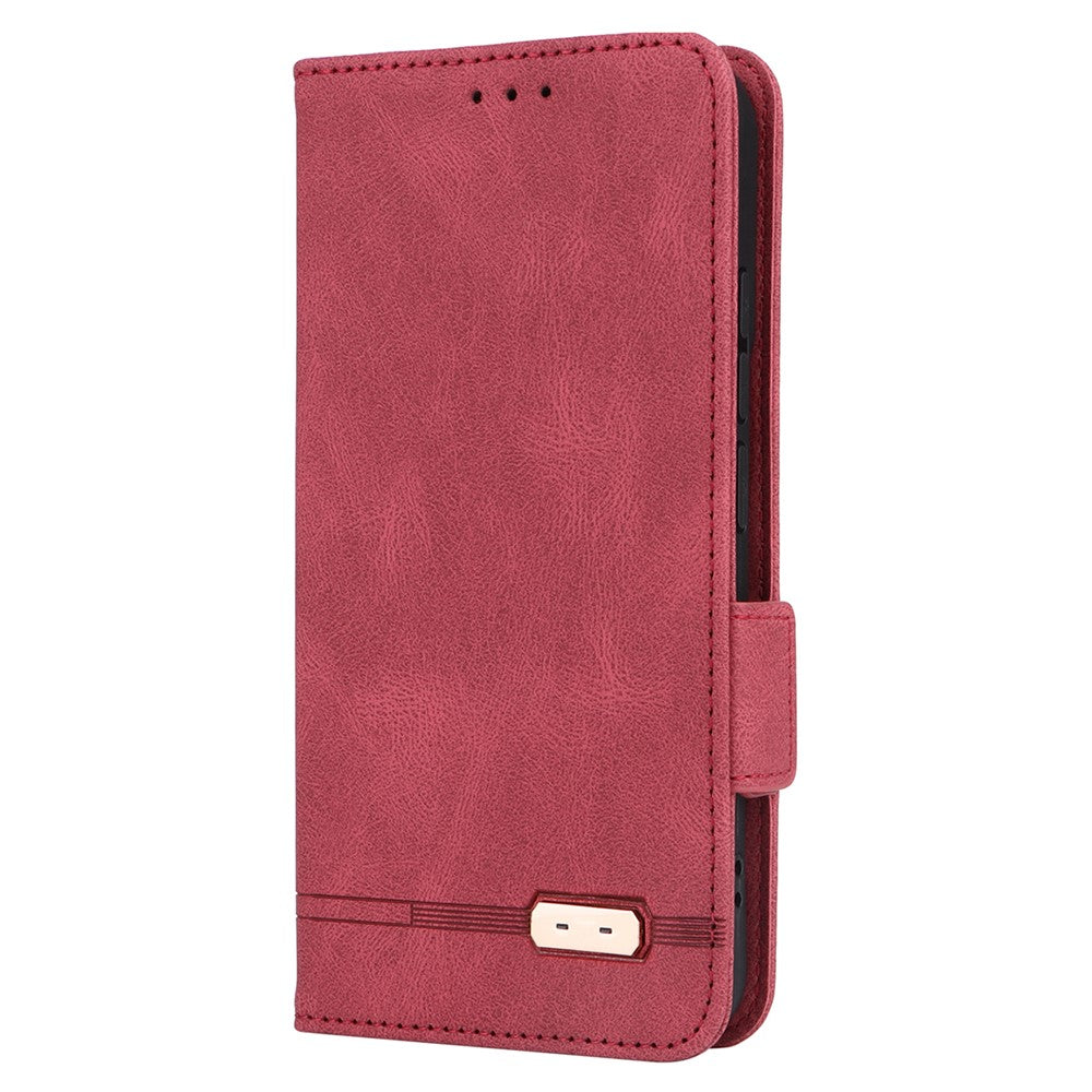 For Xiaomi 14 Case Wallet Hardware Decor PU Leather Scratch-resistant Phone Shell